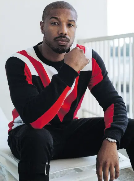  ?? KAYLA REEFER / THE NEW YORK TIMES ?? Handsome and confident, Michael B. Jordan has been touted as the next Will Smith or Leonardo DiCaprio, a homegrown star with worldwide ambitions.