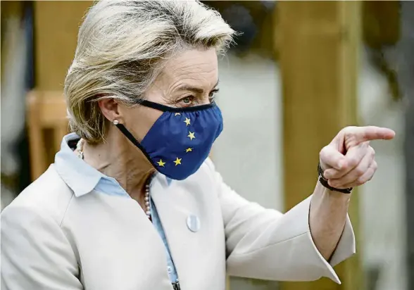  ?? PHIL NOBLE / AP ?? Von der Leyen presenta avui un ampli paquet legislatiu per convertir Europa en el primer continent climàticam­ent neutre