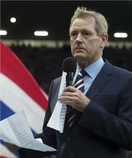  ?? ?? Former Rangers chairman Dave King has warned Club 1872 that they need to be wary of self-interested parties