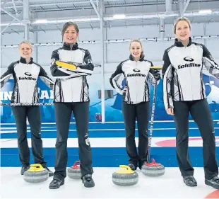  ?? Picture: Graeme Hart. ?? British Curling Team Muirhead, from left: Vicky Wright, Eve Muirhead, Jennifer Dodds and Lauren Gray.