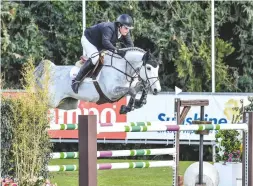  ??  ?? Grand prix success for Jake Saywell and Havinia Van De Roshoeve