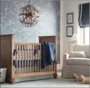  ?? RH BABY & CHILD VIA AP ?? Dramatic oversized art can be a great way to decorate a contempora­ry child’s room.