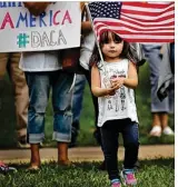  ?? SUSAN WALSH / AP ?? Main: DACA supporters block the streets near the Capitol and the U.S. Supreme Court in Washington, D.C., on Thursday.