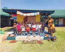  ?? ?? LEARNERS at a concert at The Love Trust’s Nokuphila School in Tembisa.