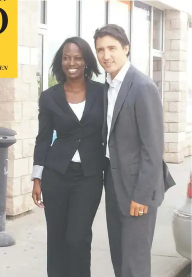  ?? CELINA CAESAR-CHAVANNES / FACEBOOK ?? Celina Caesar-Chavannes, an outspoken entreprene­ur who was attracted by the Liberal message on
inclusion and diversity, found herself marginaliz­ed by Prime Minister Justin Trudeau.