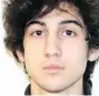  ??  ?? Dzhokhar Tsarnaev