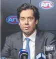  ??  ?? Gillon McLachlan yesterday.