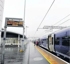  ??  ?? Running late Concerns have been raised over train punctualit­y