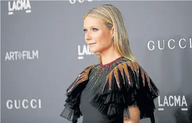  ??  ?? De actriz a influencer. Gwyneth Paltrow ingresó al mundo beauty con su marca y sitio web, Goop.