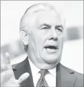  ??  ?? Rex Tillerson