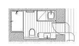  ??  ?? Bathroom plan 1:100