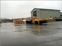  ?? NICHOLAS BUONANNO — MEDIANEWS GROUP FILE ?? A look at a plow truck at DOT.