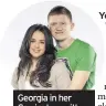  ??  ?? Georgia in her Corrie days with co-star Sam Aston