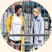  ??  ?? Motherland: Tanya Moodie and Anna Maxwell Martin