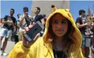  ??  ?? Into the real world? On the streets with Pokémon Go in 2016. Photograph: Tiziana Fabi/AFP/Getty Images