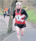  ??  ?? Club success Robert Gilroy of Cambuslang Harriers well to give the club its first Scottish senior/masters ladies team award in this event.
There was further icing on the cake for Erica, who was the first over-60 lady to finish. Coach Lynn Angley...