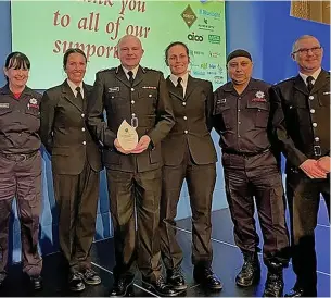  ?? ?? ●●Lancashire Fire and Rescue Service (LFRS) has been named FIRE Magazine’s Emergency Service of the Year for 2020/2021