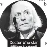  ?? ?? Doctor Who star William Hartnell