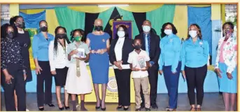  ?? ?? Our Patron, Her Excellency The Most Honorable Lady Allen, Honorable Fayval Williams Minister of Education and Youth and Ms. Long of Royal Computers Limited, Principal Oliver Holness of Excelsior Primary School, Club President Aneskia, teachers and members of the Optimist Club of Kingston.