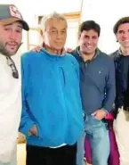  ??  ?? Los hermanos Rivera, con su tío «Riverita»