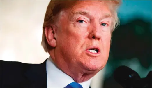  ?? EVAN VUCCI/ AP FILE ?? Trump tweets on Easter that Mexico is doing next to "NOTHING" to stop illegal immigratio­n and laughs "at our dumb immigratio­n laws."