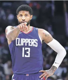  ?? ?? Paul George es el objetivo de los Clippers de Los Angeles para extender su contrato.