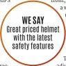  ??  ?? Great priced helmet with the latest safety features