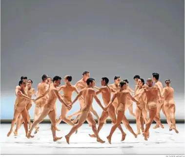  ?? OLIVIER HOUEIX ?? Una imagen de ‘La Pastorale’, el espectácul­o del Malandain Ballet Biarritz.