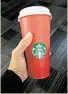  ?? Associated Press ?? Starbucks says its cups are not really Christmas cups.