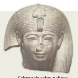  ??  ?? Cabeza de reina o diosa Sais (Egipto) (1400-1390 a.C.)