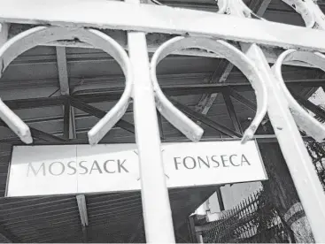  ?? Rodrigo Arangua / AFP/Getty Images ?? The Mossack Fonseca law firm’s offices are in Panama City, Panama. The firm’s U.S. business is dwindling amid investigat­ions into how it helps people hide assets from authoritie­s in their home countries.