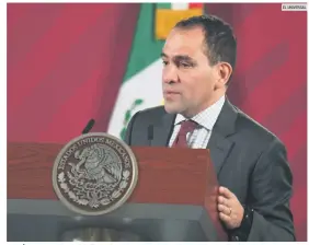  ?? EL UNIVERSAL ?? POLÉMICA. Arturo Herrera defiende el proyecto del Gobierno federal pese a los reclamos.