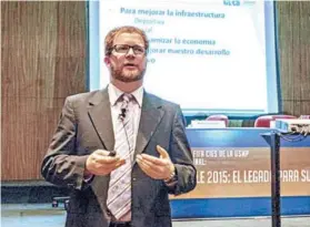  ??  ?? Boys, durante un congreso de la Copa América de 2015.