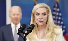  ?? AP photo ?? Lael Brainard, President Joe Biden’s nominee to be Vice Chair of the Federal Reserve, speaks during an event in the South Court Auditorium on the White House complex in Washington on Monday.