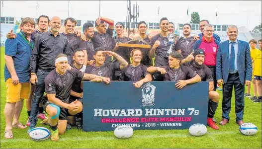  ?? PHOTO: SUPPLIED ?? The champion New Zealand Select team after winning the Howard Hinton Sevens in Tours, France.