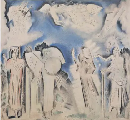  ?? ?? Η αποθέωση του Αθανασίου Διάκου, πριν το 1927. Λάδι σε καμβά, 117,5 x 117 εκ. Ιδιωτική συλλογή