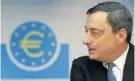  ??  ?? TAKING ON BERLIN: European Central Bank president Mario Draghi