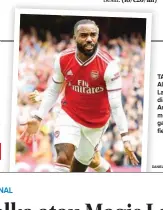  ?? DANIEL LEAL-OLIVAS/AFP ?? TAJAM: Alexandre Lacazette diandalkan Arsenal untuk membobol gawang Sheffield United.