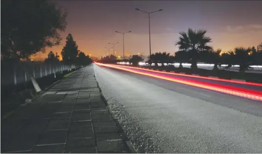  ?? ?? Lights on many main roads remain switched off at night, putting pedestrian­s at risk