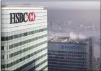  ??  ?? HSBC: a 62% crash in headline profits