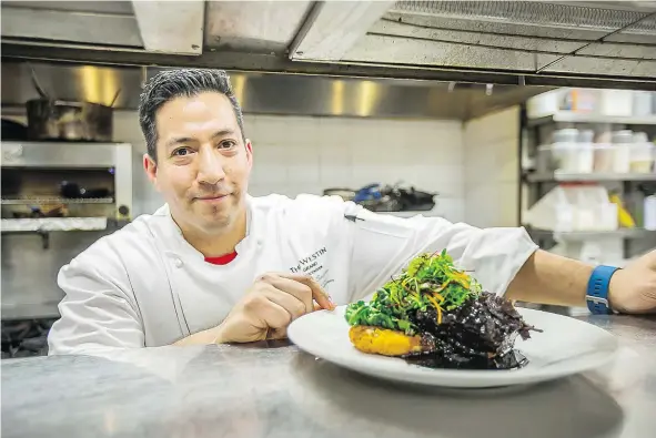  ?? — PHOTOS: KK LAW ?? Chris Savino of Hendricks Resto-Lounge has one simple piece of advice for chefs: ‘Taste everything.’