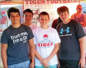  ??  ?? Tiger football players made an appearance at the Fleetwood Community Carnival.
