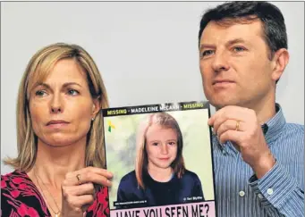  ?? Picture: PA. ?? A source said Kate and Gerry McCann would be on “tenterhook­s” as they wait for potential developmen­ts in the inquiry into the disappeara­nce of their daughter Madeleine, who has not been seen since May 2007.