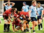  ??  ?? BROKE BACK MOUNTAIN The Crusaders stunned the Waratahs with their courage and tenacity.