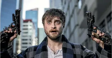 ??  ?? By the time Daniel Radcliffe made Guns Akimbo in 2019, usage of akimbo had clearly changed.