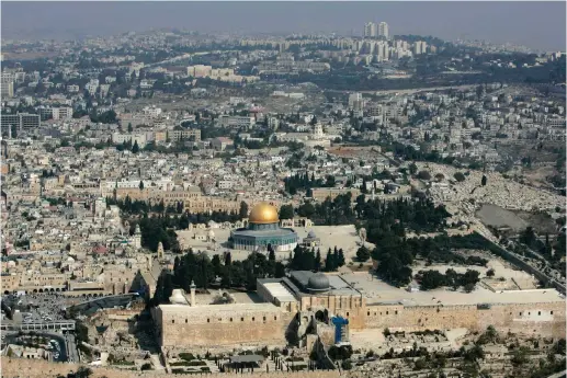  ?? (Reuters) ?? JERUSALEM, THE holy city.