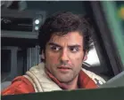  ??  ?? Fighter pilot Poe (Oscar Isaac) is used to being at the controls. JONATHAN OLLEY