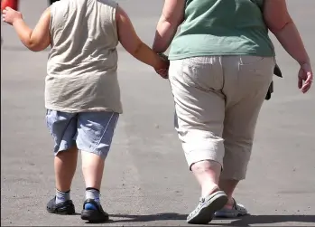  ??  ?? Health crisis: In Scotland 28 per cent of children are overweight or obese