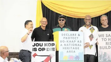  ?? ARMAND HOUGH African News Agency (ANA) ?? MINISTER of Arts and Culture Nathi Mthethwa said he was fully committed to the process of declaring Bo-Kaap a National Heritage Site.