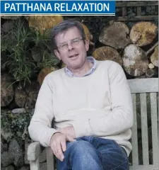  ??  ?? Pat Barry relaxing in Patthana Garden, Kiltegan, which is open to the public every Sunday.